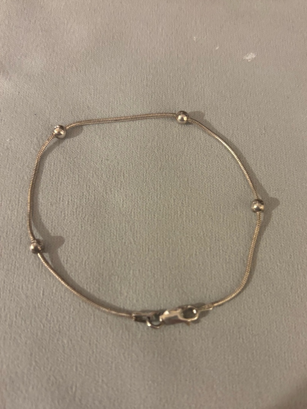 925 Sterling Silver Bracelet with Silver Balls